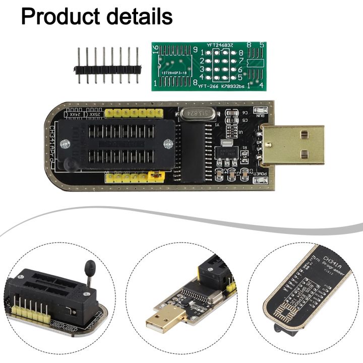 Fast Erasing USB Programmer for CH341A 24 25 Series FLASH ...