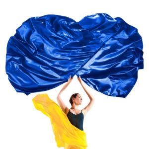 55" Worship Flags for Dances ChurchPraise Dance Flags for WorshipSilk-like Chiffon Flag with Flexible Rods Adult Kids