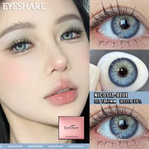 eyeshare Softlens SEATTLE Seri Brown Lensa kontak Dia 14.5mm 1 Pasang Murah Soflens Free Lens Case
