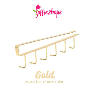 Kitchen Organiser Hanging Rack Holder Penyangkut Pelbagaiguna Tidy Hook Cup Bracket Under Shelf Mug Hanger Clothes Tie Kitchen Cabinet Hook Wardrobe Hook Multipurpose Hook