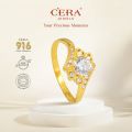 Cera 916 Gold Rings Blushing Love Ring S9059. 