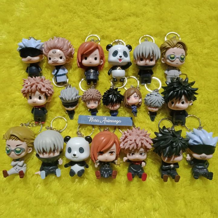 Nara Animanga Action Mini Figure Keychain Gantungan Kunci Anime
