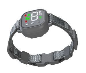 ปลอกคอไฟฟ้าช็อตกันเห่าแบบใหม่พร้อมหน้าจอสี ปลอกคอฝึกสุนัขแบบสั่น ปลอกคอหยุดเห่าอัตโนมัติ