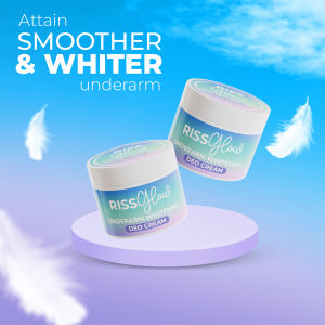 2 pcs RISS Glow Underarm Whitening Deo Cream - Naturally radiant well-nourished underarm