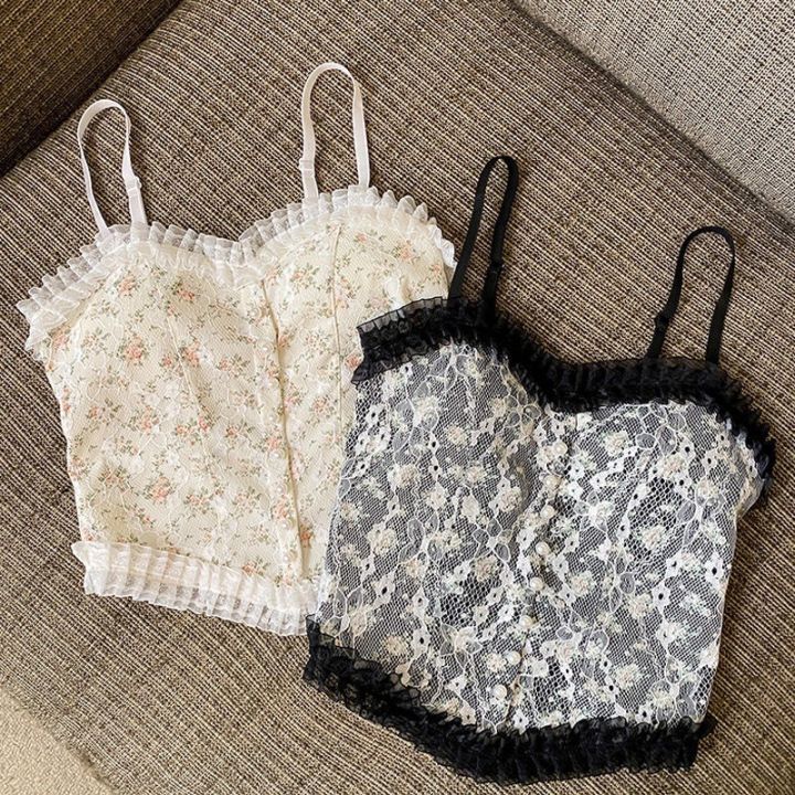 MARGE tokyo Floral lace cropped bustier（Floral lace cropped