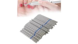 50pcs Nail Drill Bits Nail Cutter Drill Bit for Manicure Gel Nails Cuticle Polishing Bit Nails Manicure Pedicure Drill Tool Kit Polishing File Grinding Heads Tools for Nail Salon (M-41.25)