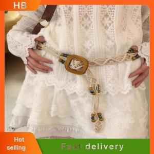 HB New High-End Bohemian Retro Ethnic Style Waist Chain Womens Skirt Braided Belt Waist Rope Accessories