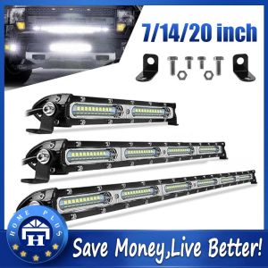 【Local delivery】 7"/14"/20" LED Light Bar Spot Flood Beam 60w/120w/180w for Auto ATV Off Road Led Work Light Led Bar Led-Light-Bar