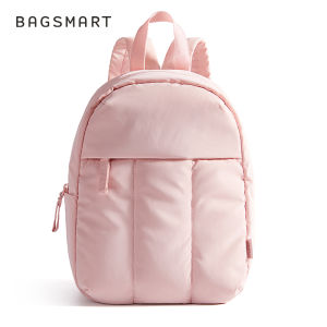 【LOCAL STOCK】BAGSMART Puffy Mini Backpack Lightweight College Bag Waterproof Cute Schoolbag for Women Casual Work