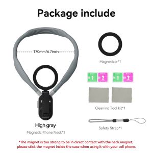 TELESIN Silicone Magnetic Neck Holder Phone Mount for Mobile Smartphone Camera