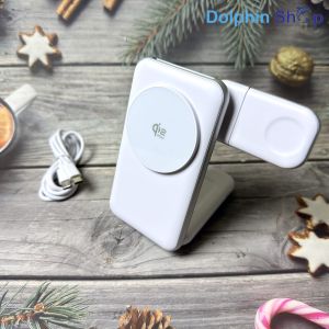 Đế Sạc Không Dây 3in1 Kiêm Sò Lạnh Chuẩn Qi2.2 Sạc Nhanh Tổng Công Suất 42W Làm Mát Bán Dẫn Mặt Kính Cao Cấp