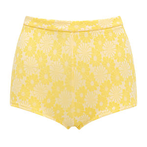 Yukari swim 2 Pieces Swimsuit Bikini Set Floral Pattern High Cut Bathing Suit