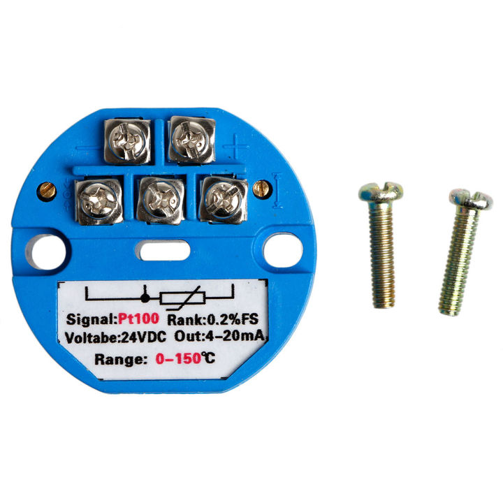 Pt100 Temperature Transmitter Sensors 0-150℃ 4-20mA Output 0.2% ...