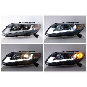 Honda Civic FB ‘13 - ’15 Projector Head Lamp with Light Bar Driving Lamp [ 1 Pair Left & Right ]