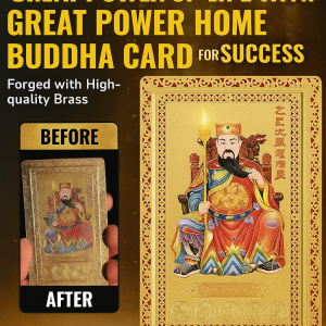 Gold Wear Metal Card Auspicious Golden Pattern Border Engraving Religious Believers Decorative