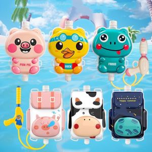 TSEVD Cartoon Animals Water Sprayer Backpack Large-capacity Shoulder Strap Summer Toy Water Outdoor Toy Songkran Water Fight Toy Boys Girls