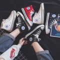 [BEST DFFER ] High Cut Sneakers Canvas Shoes High Cut Kasut Kanvas Murah Kasut Canvas Wanita Kasut Kanvas Lelaki Canvas Shoes Murah. 