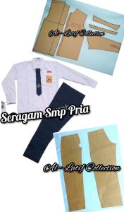 pola instan / pola jiplak SERAGAM SMP PRIA