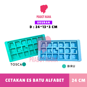 Cetakan Es Batu Alfabet / Cetakan Es batu / Cetakan Es Batu Sekat / Ice Tray / Cetakan 18 Alfabet