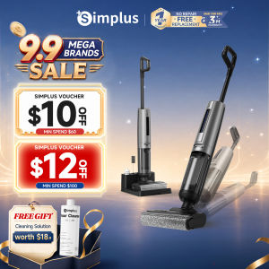 Simplus Wet & Dry Vacuum Cleaner 180° Lie-Flat 21000Pa Suction 55℃ Hot Air Drying XDJH005