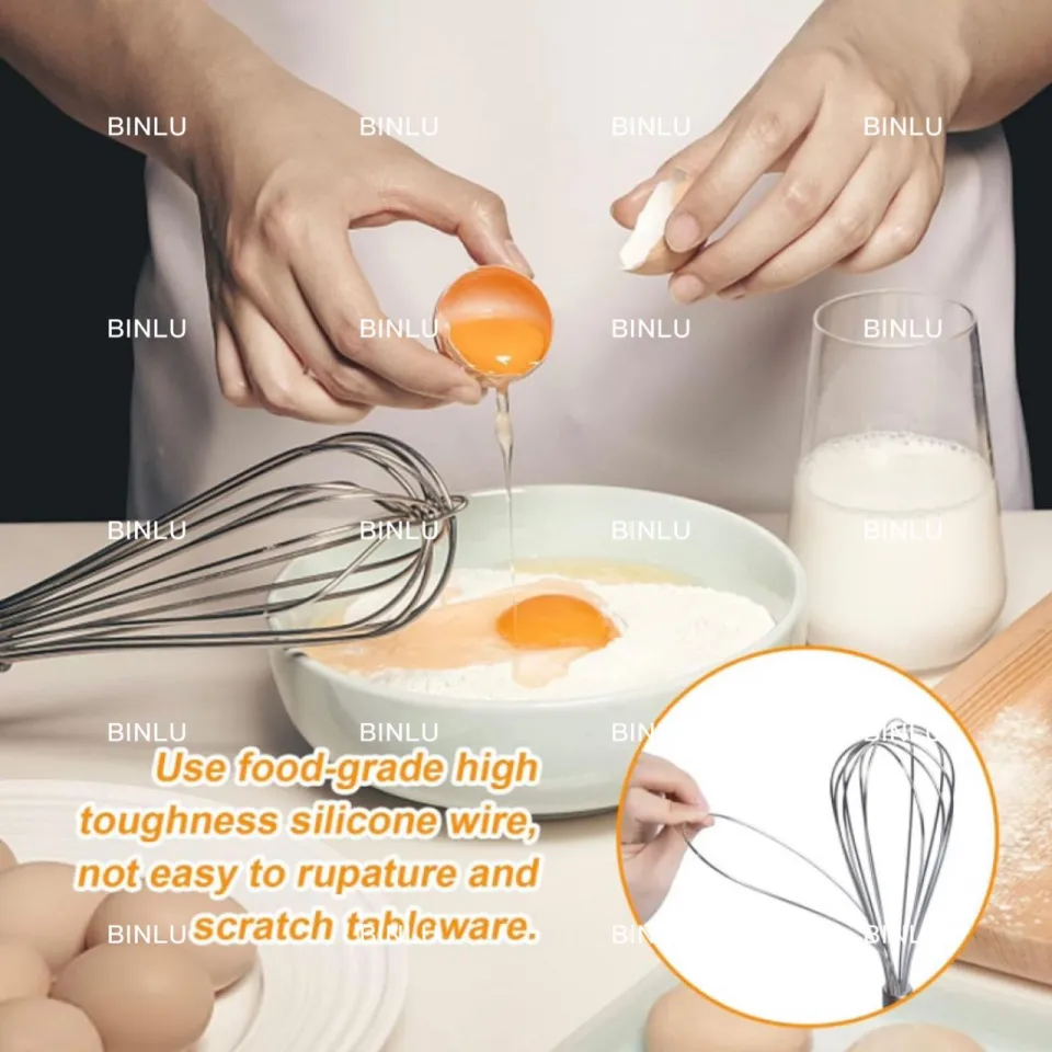 Thick 8wire stainless steel egg beater mixer for coffee mixers for