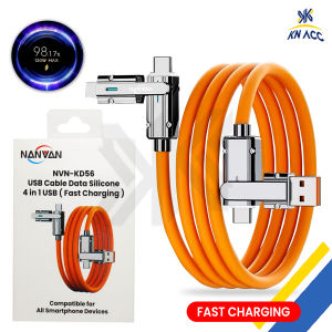 [KN ACC] NANVAN NVN-KD56 KABEL DATA CHARGER 4IN1 USB TYPE C TO TYPE C LIGHTING SILIKON 120W