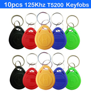 10PCS RFID 125KHz T5200 Card Read Writer 13.56MHz UID Copy NFC Programmer Rewritable Tag