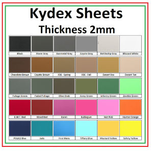 Kydex Sheet Made in USA Thickness 2mm - Small Size