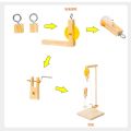 READY STOCK Pembuatan Produk Mekanikal - Kren ( Sistem Takal ) /Hand Cranked Crane Model Toy Science Technology. 