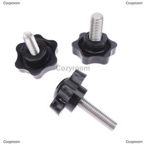 [COD] Cozyroom 2PCS Industry Equipment M6 M8 M10 38# Thread Star Shaped Clamping Bolt Knob Bakelite Plastic Head Handle Screw