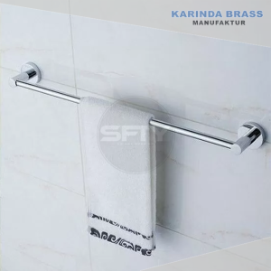 Rak Gantung Handuk Tempat Jemur Baju Tempel Dinding Kamar Mandi Stainless Custom Panjang