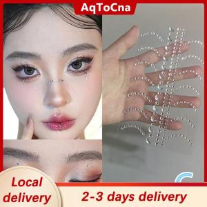 [COD] AqToCna Ship within 24 hours Diy Eyes Face Self Adhesive Makeup Temporary Tattoo Beauty  Jewels Stickers Festival Body Art Decor Nail Diamond