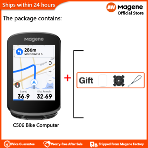 Magene C506 Smart GPS Bike Computer 2.4inch Color Touchscreen WiFi/Bluetooth Data Transfer Customizable Data Display