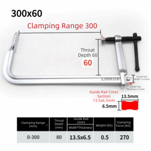 COOLSOOL Độ bền cao Kẹp chữ F Công suất lớn Tự làm Kẹp kìm giữ thanh Bền bỉ Kẹp gỗ dành cho nghề chế biến gỗ