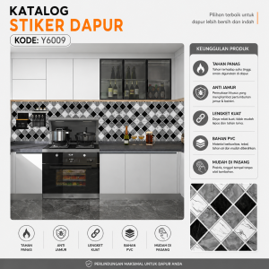 Sticker Dapur 3MX60CM Wallpaper & Stiker Kamar Mandi ANTI AIR ANTI MINYAK