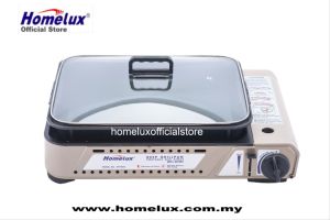 HOMELUX PORTABLE GAS STOVE SERIES DEEP GRILLPAN AND STEAMBOAT HP-9000 Dapur Gas Outdoor Camping