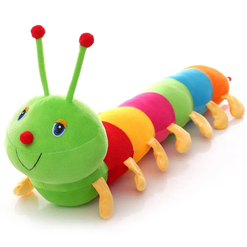 Plush Worm 50CM Colorful Long Cognitive Plush Worm Stuffed Doll Toys Soft Worm Cushion  Educational Gift For Birthday Kids Lazada Philippines
