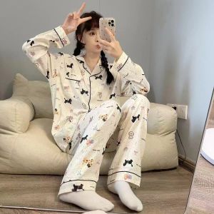 Perfect 2222M ชุดนอนผ้าฝ้ายแขนยาว-ขายาว ลวดลายน่ารัก สีสันสดใส ราคาไม่แพง (สินค้าพร้อมส่ง)