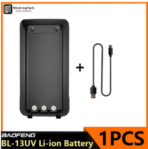 Singapore stock! Original BAOFENG UV13PRO BL-13UV USB Type C charging port Battery 7.4V 1500mAh Li-ion Battery for UV8R P15UV UV999 High Capacity Li-ion Battery For Baofeng UVK5 PLUS UV13 Pro V1 V2 Radio