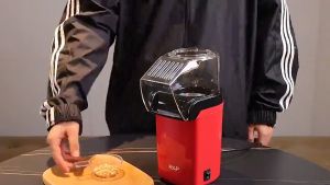 Automatic Popcorn Machine for Movie Night & Kids Party Fast Hot Air Popcorn Popper with MeasuringLid