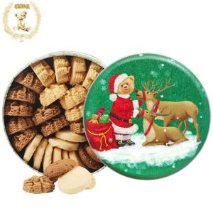 EA（香港进口）Original Imported From Hong Kong Hong Kong Jenny Cookie Smart Bear Biscuit Four-flavored Gift Box 640g Handmade Mid-Autumn Festival Gift Snacks
