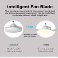 Jiditech Invisible Ceiling Fan Light Luxury Invisible Blade Fan Lamp E27 Interface With Remote Control Fan Lamp. 