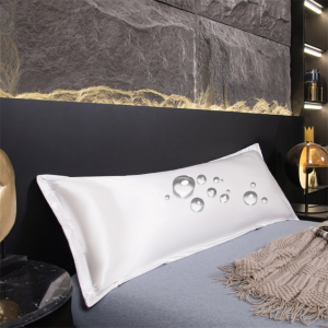 New waterproof ice silk solid color double pillowcase long pillow protective cover. - Size: 48x120cm / 48x150cm / 48x180cm (1pcs * pillowcase)