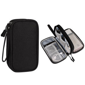 Multifunction Double Layers Portable Electronics Travel Organizer Waterproof Travel Storage Bag Pencil Case