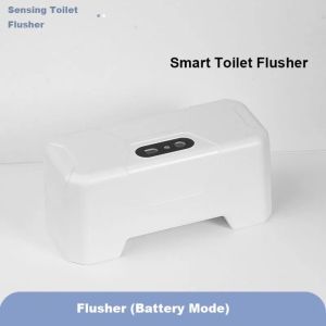 TRANQUIL HUT Infrared Automatic Toilet Flush Button Touchless External Intelligent Toilets Flushers Fully Automatic Toilets Flusher Non-Contact Smart Toilet Flushing Sensor Bathroom