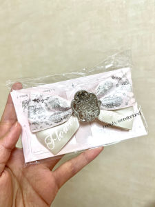 Flower Bow Hairclip Original Surroundings Hairpin Princess Style Hair Ornament Milk Powder Milk Blue Cute and Sweet
