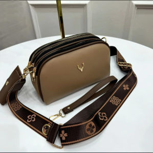 Store Zidan Collection - Naura Bag Tas Selempang Wanita 3 Ruang Resleting Fashion Korea