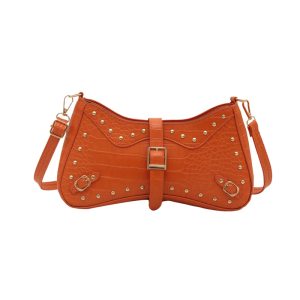 Retro Crossbody Bag for Women Shoulder Bag Rivets Armpit Bag Trendy Underarm Purse Fashion Handbag Commuting Bag