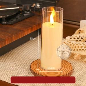 Lilin LED / Lilin Elektrik Akrilik Smokeless Acrylic Candle Melting Lilin