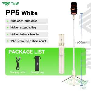 TNW PP5 Selfie Stick Automatic OpenAnti-pinch Bluetooth Portable 1.6M Aluminium Tripod With Light